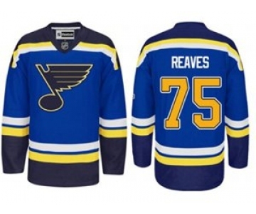 nhl jerseys st. louis blues #75 ryan reaves blue