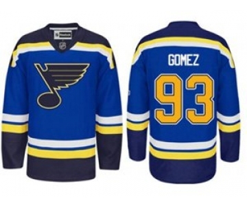 nhl jerseys st. louis blues #93 scott gomez blue