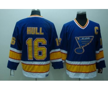 nhl st. louis blues #16 hull blue