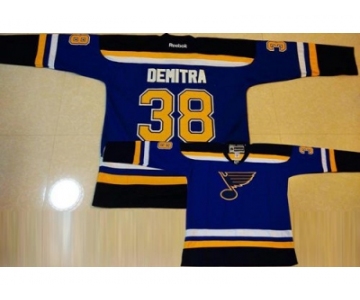 t.Louis Blues #38 Pavol Demitra Light Blue Home Stitched NHL Jersey