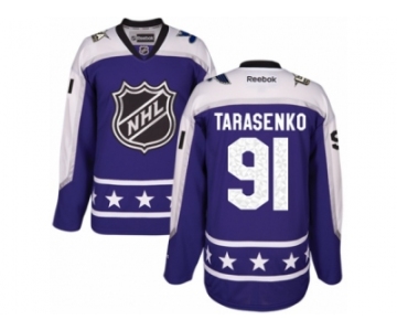 Women's Reebok St. Louis Blues #91 Vladimir Tarasenko Authentic Purple Central Division 2017 All-Star NHL Jersey