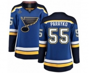 Women's St. Louis Blues #55 Colton Parayko Fanatics Branded Royal Blue Home Breakaway 2019 Stanley Cup Champions Hockey Jersey