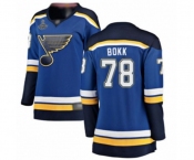 Women's St. Louis Blues #78 Dominik Bokk Fanatics Branded Royal Blue Home Breakaway 2019 Stanley Cup Champions Hockey Jersey