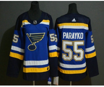 Youth St. Louis Blues #55 Colton Parayko Blue Adidas Stitched NHL Jersey