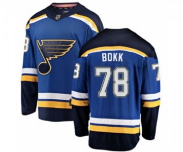 Youth St. Louis Blues #78 Dominik Bokk Fanatics Branded Royal Blue Home Breakaway NHL Jersey