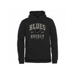 Men's St. Louis Blues Black Camo Stack Pullover Hoodie