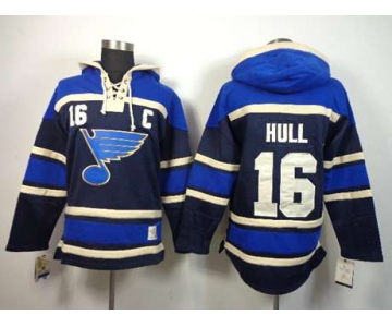 nhl jerseys st. louis blues #16 hull blue[pullover hooded sweatshirt patch C]