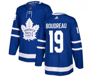Adidas Toronto Maple Leafs #19 Bruce Boudreau Authentic Royal Blue Home NHL Jersey