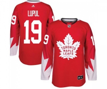Adidas Toronto Maple Leafs #19 Joffrey Lupul Authentic Red Alternate NHL Jersey
