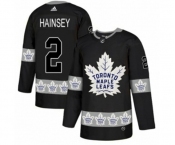 Adidas Toronto Maple Leafs #2 Ron Hainsey Authentic Black Team Logo Fashion NHL Jersey