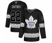 Adidas Toronto Maple Leafs #22 Nikita Zaitsev Authentic Black Team Logo Fashion NHL Jersey