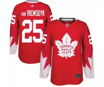 Adidas Toronto Maple Leafs #25 James Van Riemsdyk Premier Red Alternate NHL Jersey