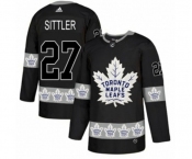 Adidas Toronto Maple Leafs #27 Darryl Sittler Authentic Black Team Logo Fashion NHL Jersey