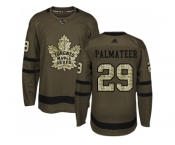 Adidas Toronto Maple Leafs #29 Mike Palmateer Green Salute to Service Stitched NHL Jersey