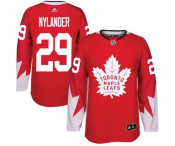 Adidas Toronto Maple Leafs #29 William Nylander Authentic Red Alternate NHL Jersey