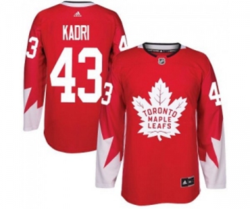 Adidas Toronto Maple Leafs #43 Nazem Kadri Authentic Red Alternate NHL Jersey