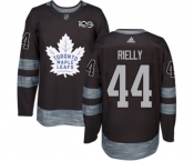 Adidas Toronto Maple Leafs #44 Morgan Rielly Authentic Black 1917-2017 100th Anniversary NHL Jersey