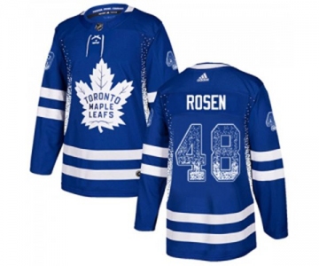 Adidas Toronto Maple Leafs #48 Calle Rosen Authentic Blue Drift Fashion NHL Jersey