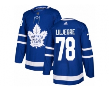 Men Adidas Toronto Maple Leafs #78 Timothy Liljegren Premier Royal Blue Home NHL Jersey