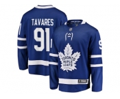Men Toronto Maple Leafs #91 John Tavares Fanatics Branded Blue Home Breakaway Player Jerseys