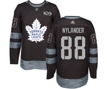 Men's Maple Leafs #88 William Nylander Black 1917-2017 100th Anniversary Stitched Hockey Jersey