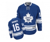 Men's Reebok Toronto Maple Leafs #16 Mitchell Marner Authentic Royal Blue New Third NHL Jersey