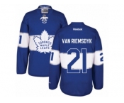 Men's Reebok Toronto Maple Leafs #21 James Van Riemsdyk Authentic Royal Blue 2017 Centennial Classic NHL Jersey