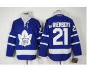 Men's Reebok Toronto Maple Leafs #21 James Van Riemsdyk Authentic Royal Blue New Third NHL Jersey