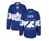 Men's Reebok Toronto Maple Leafs #23 Brooks Laich Authentic Royal Blue 2017 Centennial Classic NHL Jersey