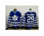 Men's Reebok Toronto Maple Leafs #29 William Nylander Authentic Royal Blue white NHL Jersey