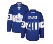 Men's Reebok Toronto Maple Leafs #40 Garret Sparks Authentic Royal Blue 2017 Centennial Classic NHL Jersey