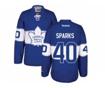 Men's Reebok Toronto Maple Leafs #40 Garret Sparks Authentic Royal Blue 2017 Centennial Classic NHL Jersey