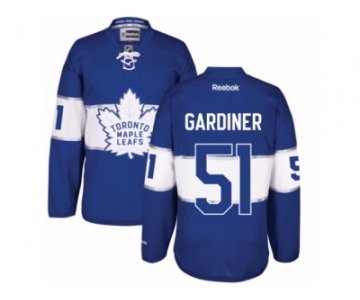 Men's Reebok Toronto Maple Leafs #51 Jake Gardiner Authentic Royal Blue 2017 Centennial Classic NHL Jersey