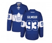 Men's Reebok Toronto Maple Leafs #93 Doug Gilmour Authentic Royal Blue 2017 Centennial Classic NHL Jersey