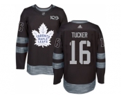 Men's Toronto Maple Leafs #16 Darcy Tucker Black 1917-2017 100th Anniversary Stitched NHL Jersey