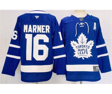 Men's Toronto Maple Leafs #16 Mitchell Marner Blue 2024-25 Stitched Jersey