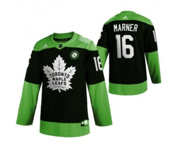 Men's Toronto Maple Leafs #16 Mitchell Marner Green Hockey Fight nCoV Limited Hockey Jersey