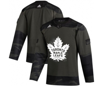Men's Toronto Maple Leafs 2019 Veterans Day Authentic Practice Hockey Jersey Camo