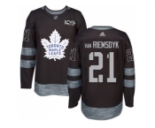 Men's Toronto Maple Leafs #21 James Van Riemsdyk Black 1917-2017 100th Anniversary Stitched NHL Jersey