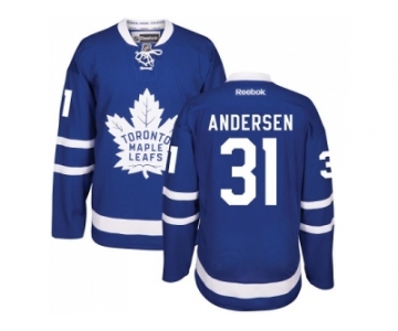 Men's Toronto Maple Leafs #31 Frederik Andersen Royal Blue Home NHL Jersey