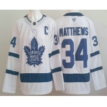 Men's Toronto Maple Leafs #34 Auston Matthews White Authentitc Jersey Men's Toronto Maple Leafs #34 Auston Matthews White Authentitc Jersey