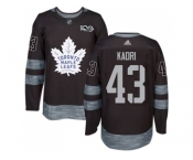 Men's Toronto Maple Leafs #43 Nazem Kadri Black 1917-2017 100th Anniversary Stitched NHL Jersey