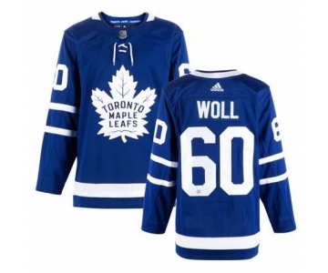 Men's Toronto Maple Leafs #60 Joseph Woll Royal Blue Adidas Stitched NHL Jersey