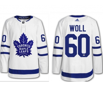 Men's Toronto Maple Leafs #60 Joseph Woll White Adidas Stitched NHL Jersey