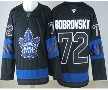 Men's Toronto Maple Leafs #72 Sergei Bobrovsky Black Alternate Authentic Jersey