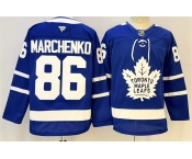 Men's Toronto Maple Leafs #86 Kirill Marchenko Blue 2026 Stitched Hockey Jersey Men's Toronto Maple Leafs #86 Kirill Marchenko Blue 2026 Stitched Hockey Jersey
