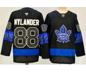 Men's Toronto Maple Leafs #88 William Nylander Black 2024-25 Stitched Jersey