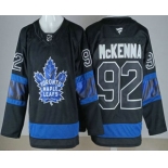 Men's Toronto Maple Leafs #92 Gavin McKenna Black Alternate Authentic Jersey Men's Toronto Maple Leafs #92 Gavin McKenna Black Alternate Authentic Jersey