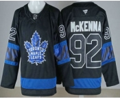 Men's Toronto Maple Leafs #92 Gavin McKenna Black Alternate Authentic Jersey Men's Toronto Maple Leafs #92 Gavin McKenna Black Alternate Authentic Jersey