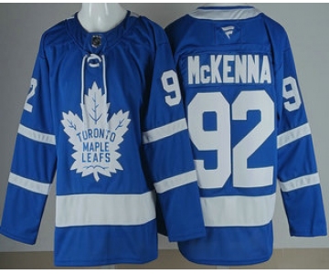 Men's Toronto Maple Leafs #92 Gavin McKenna Blue Authentitc Jersey